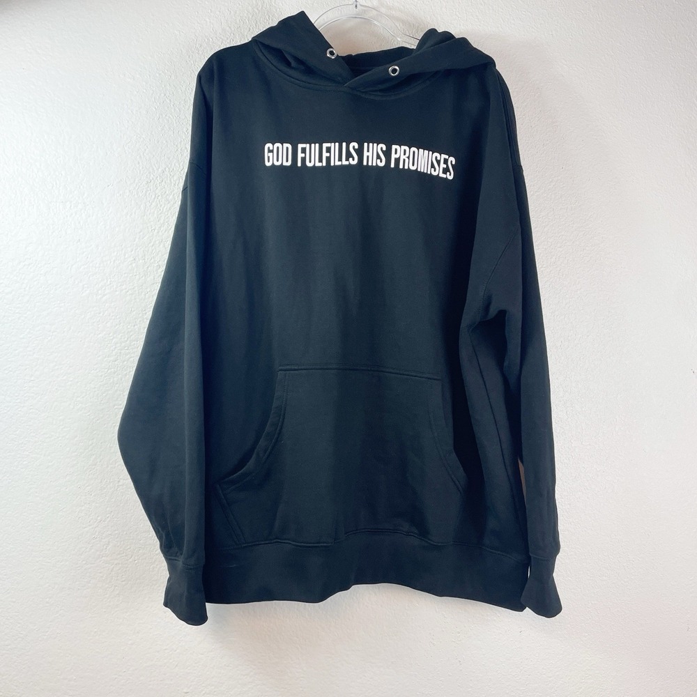 Gods Love‎ Overcomes Hoodie 2X God Fulfills His Promises Christian Graphic GLO
